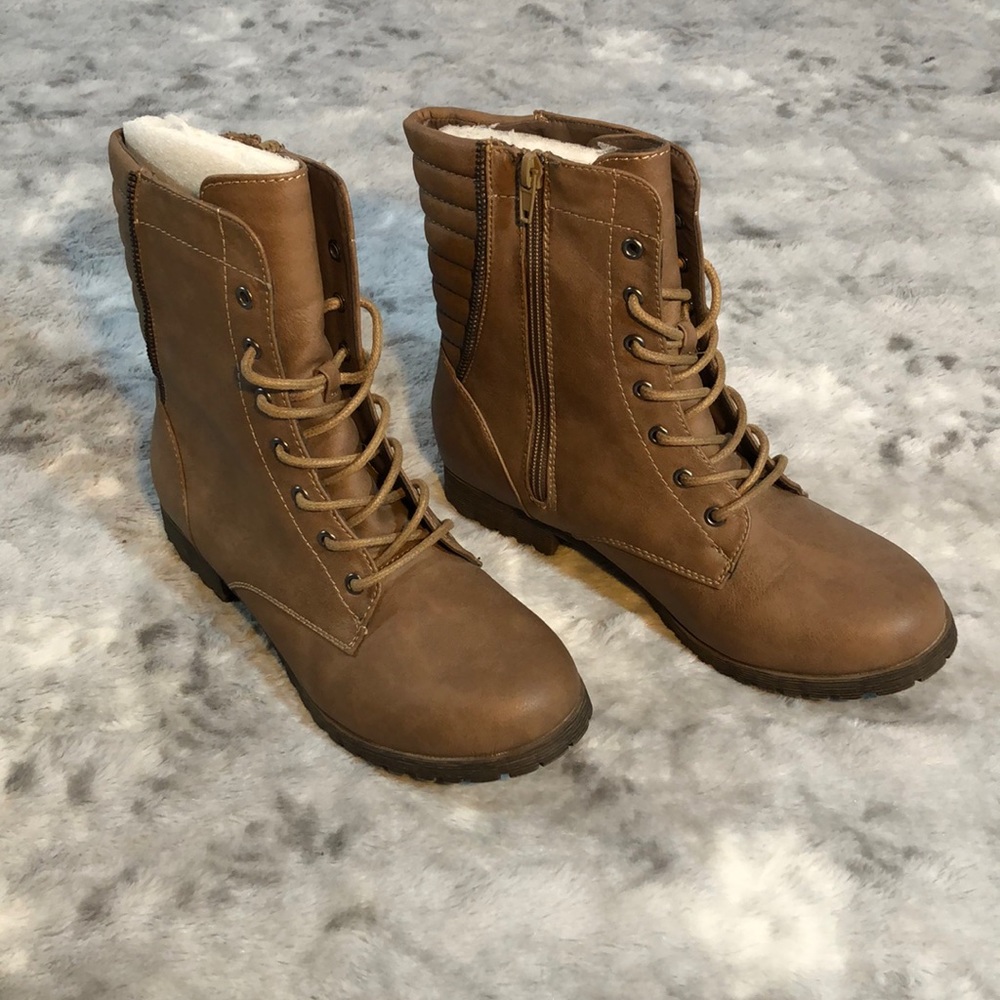 Tan Combat Boots
